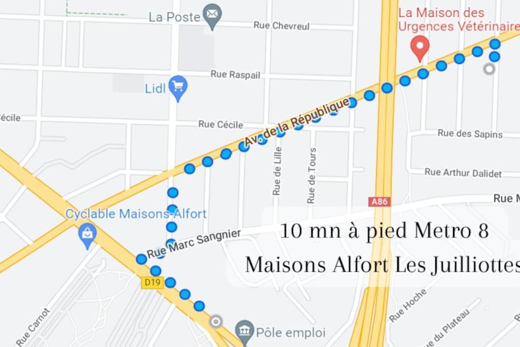 Escale-Marne Fr - 202 - Free Parking - Free Luggage Storage - All Equipped - Linen Included - Washing Machine - 10Mn Walk Metro 8 - Rer A - Panoramic View - From 1 To 14 Guests メゾン・アルフォール エクステリア 写真