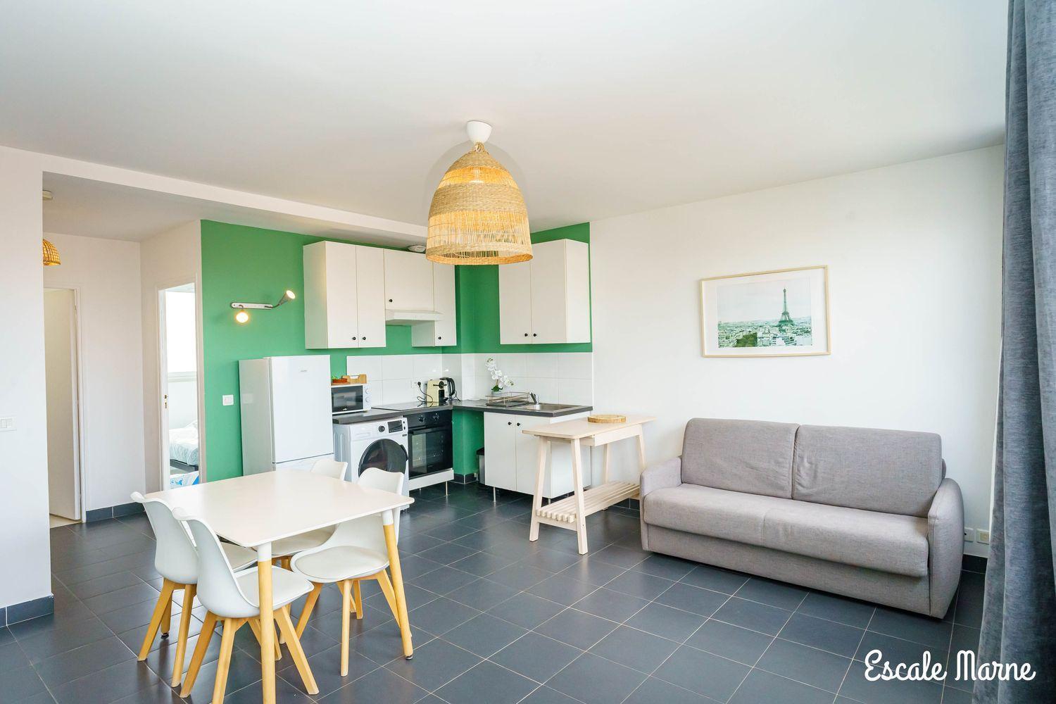 Escale-Marne Fr - 202 - Free Parking - Free Luggage Storage - All Equipped - Linen Included - Washing Machine - 10Mn Walk Metro 8 - Rer A - Panoramic View - From 1 To 14 Guests メゾン・アルフォール エクステリア 写真