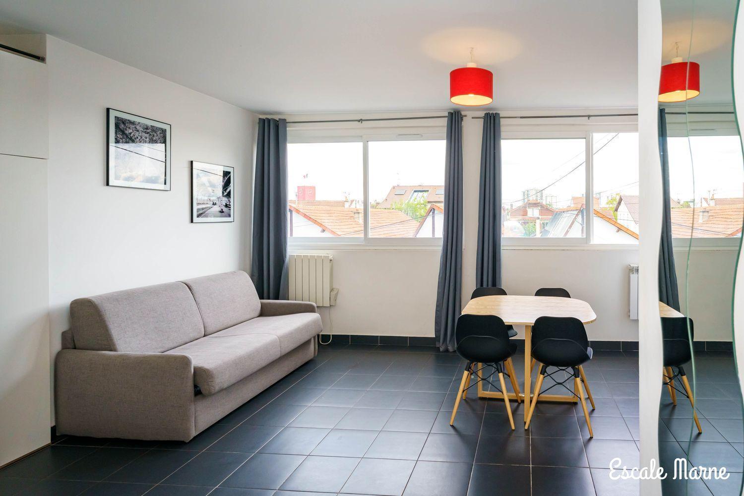Escale-Marne Fr - 202 - Free Parking - Free Luggage Storage - All Equipped - Linen Included - Washing Machine - 10Mn Walk Metro 8 - Rer A - Panoramic View - From 1 To 14 Guests メゾン・アルフォール 部屋 写真