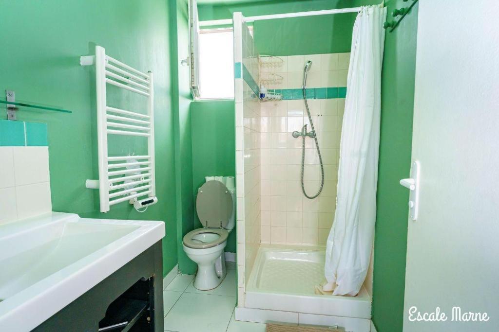 Escale-Marne Fr - 202 - Free Parking - Free Luggage Storage - All Equipped - Linen Included - Washing Machine - 10Mn Walk Metro 8 - Rer A - Panoramic View - From 1 To 14 Guests メゾン・アルフォール エクステリア 写真
